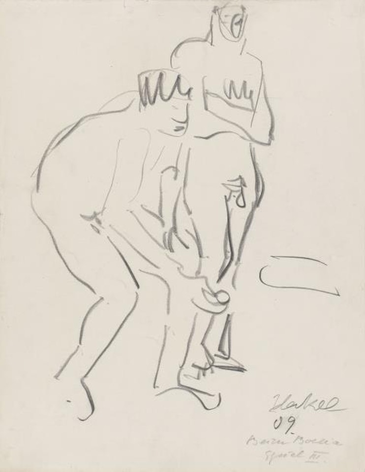 Beim Boccia-Spiel by Erich Heckel