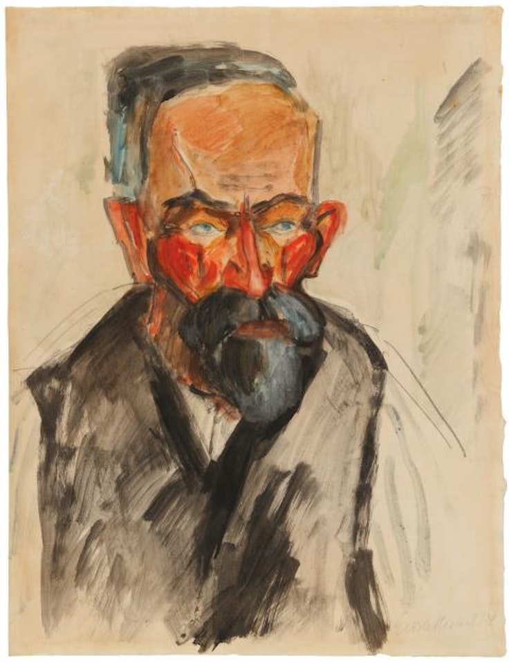 Männerkopf by Erich Heckel