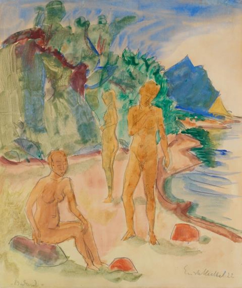 Badende by Erich Heckel