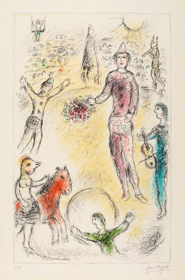 Les Clowns Musiciens by Marc Chagall