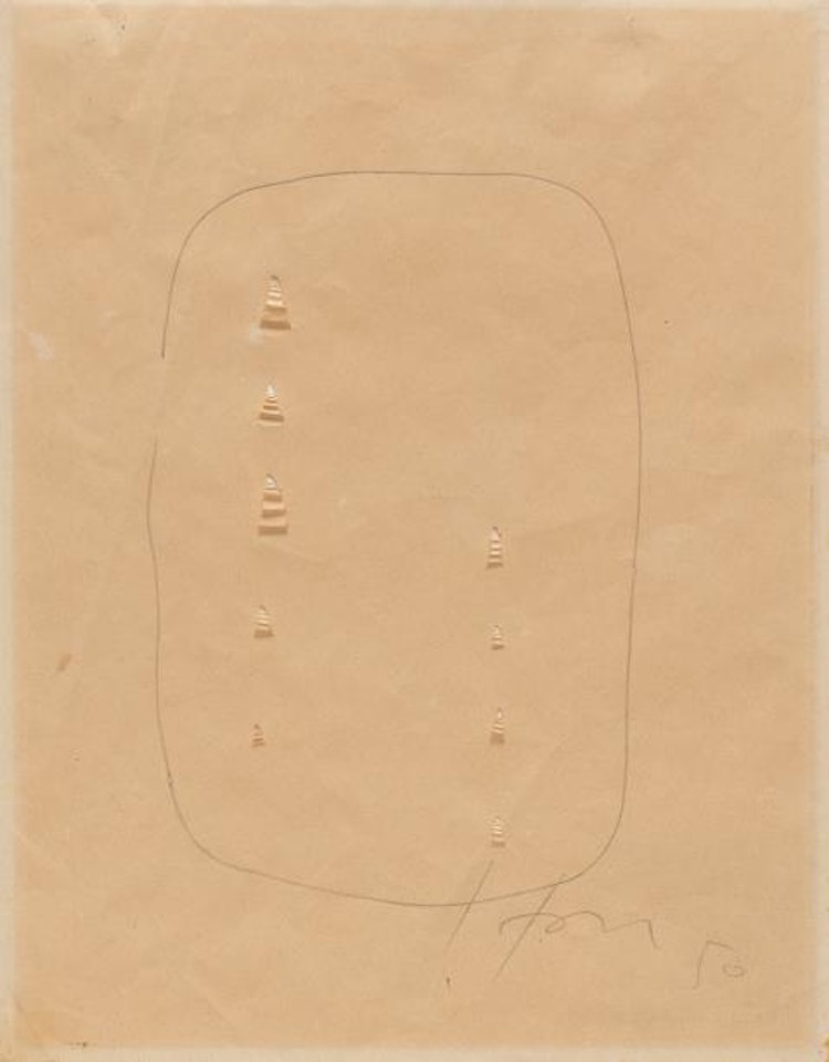 Concetto spaziale by Lucio Fontana