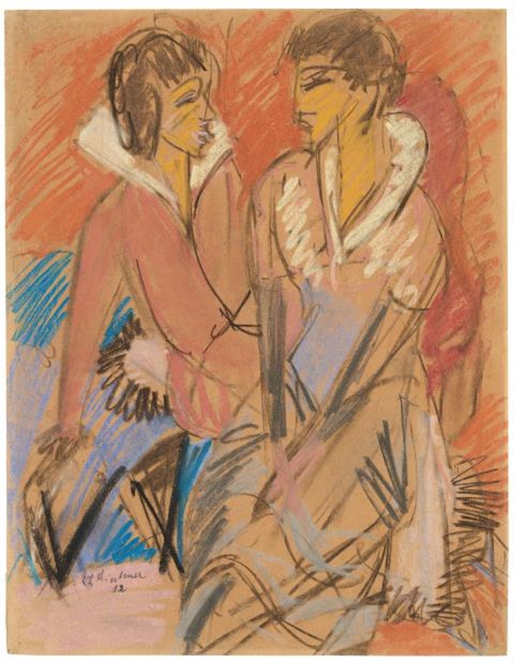 Zwei Frauen by Ernst Ludwig Kirchner