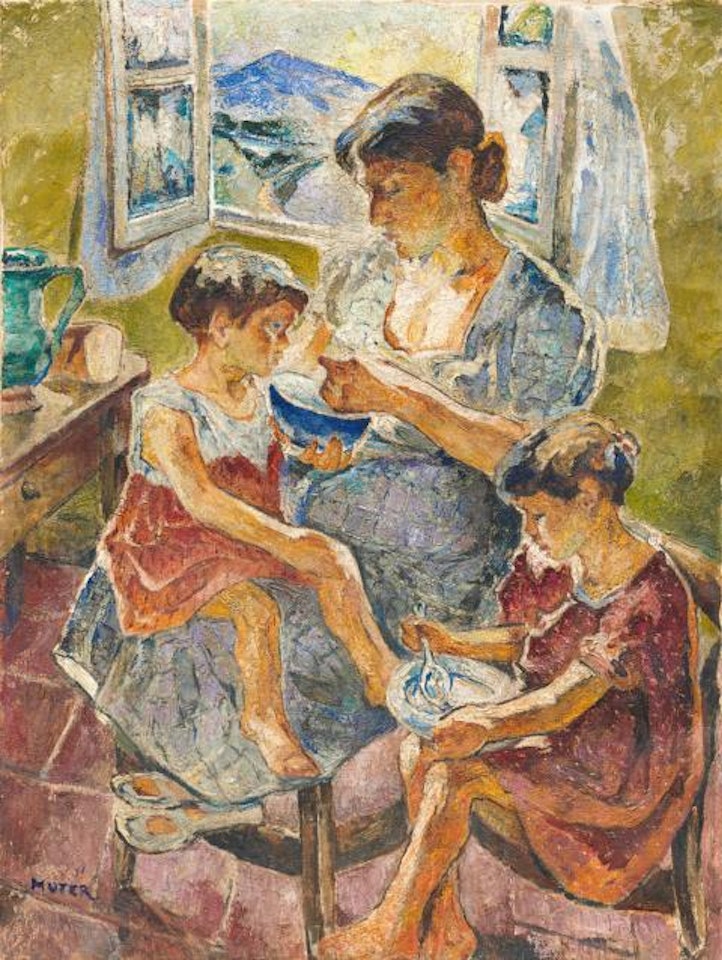 Mutter mit Kindern by Mela Muter