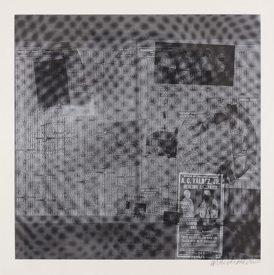 Surface Series (from: Currents) by Robert Rauschenberg