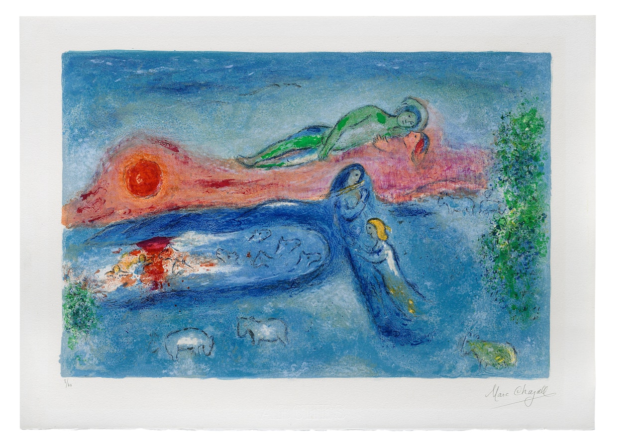 La Mort de Dorcon, from Daphnis et Chloé by Marc Chagall