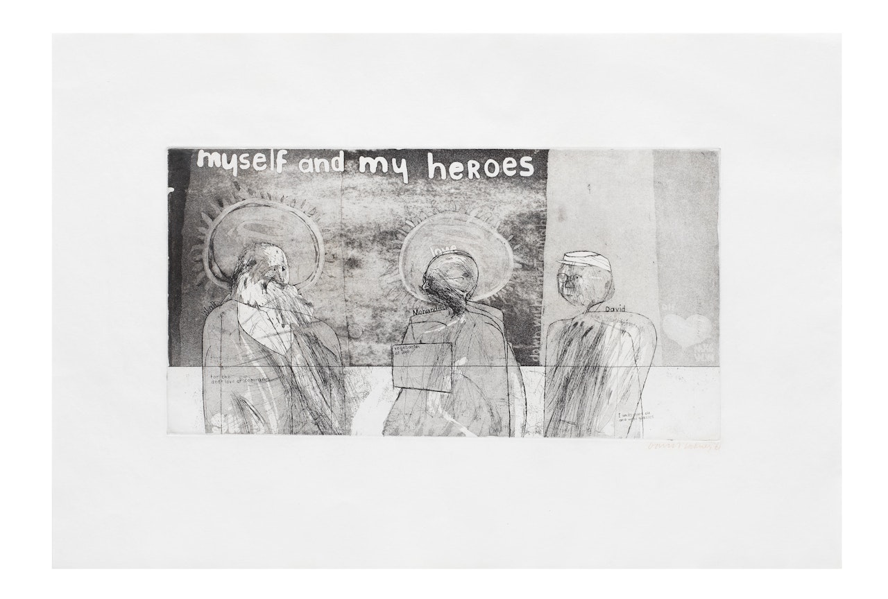 Myself and my Heroes by David Hockney