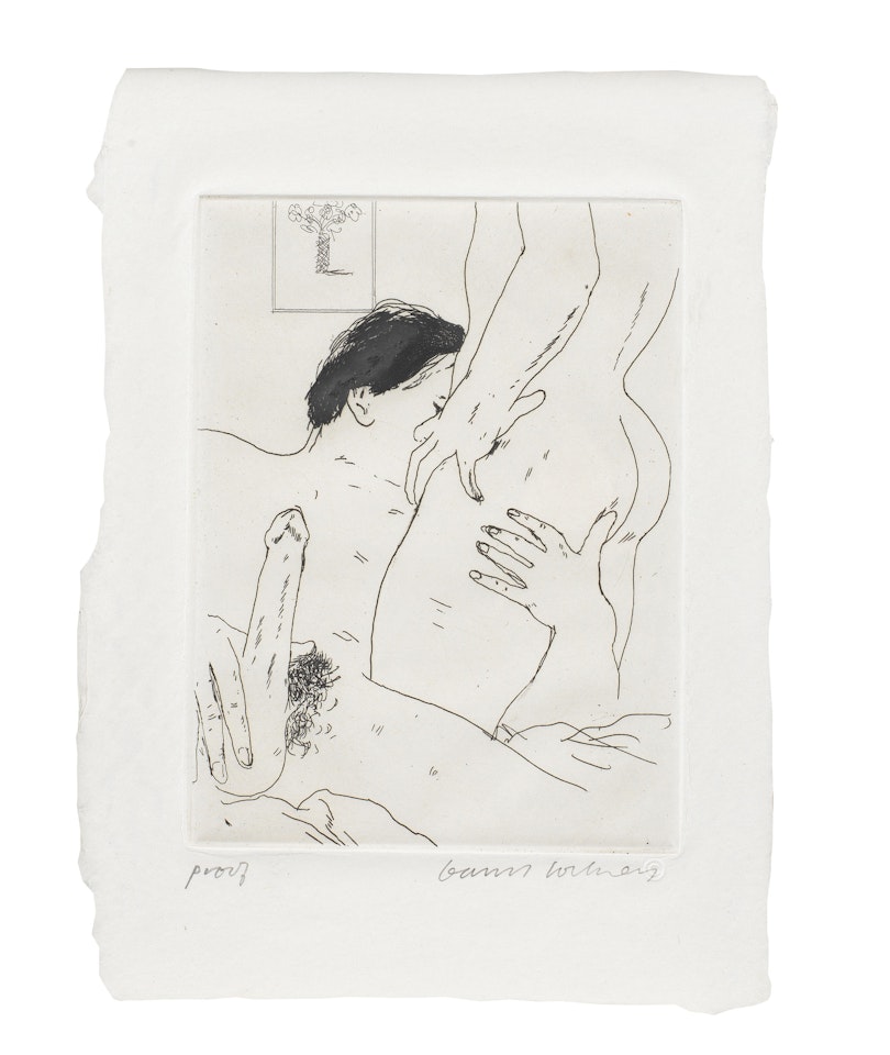 An Erotic Etching by David Hockney