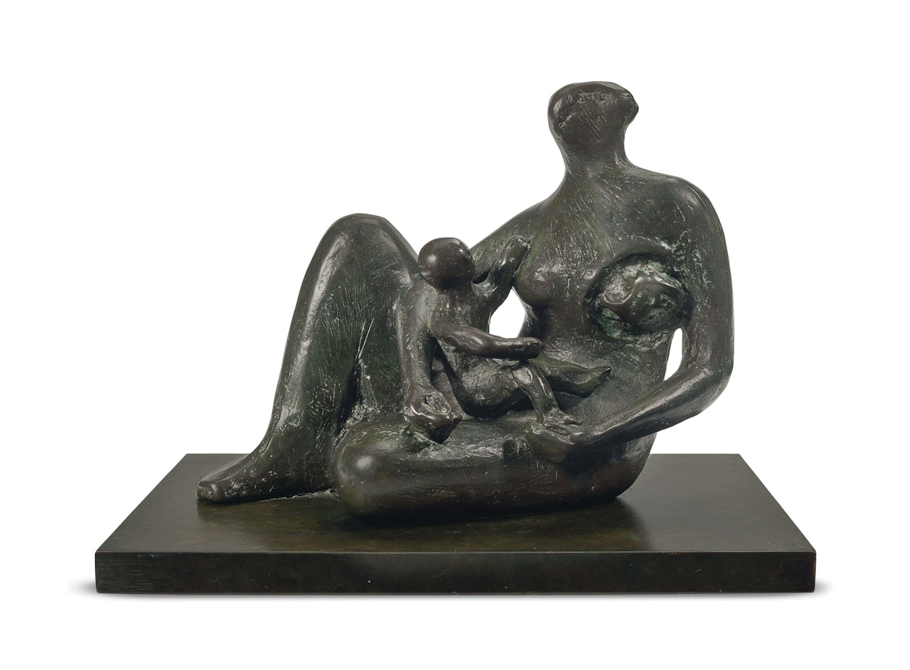 Semi-Seated Mother and Child by Henry Moore