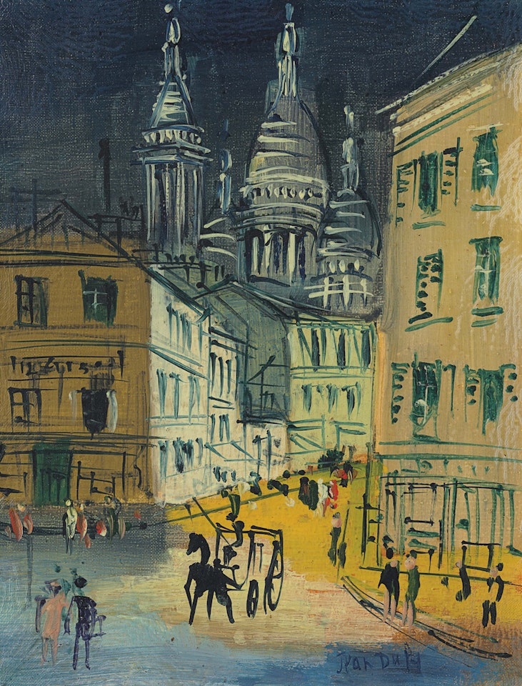 Montmartre, Rue Norvins by Jean Dufy