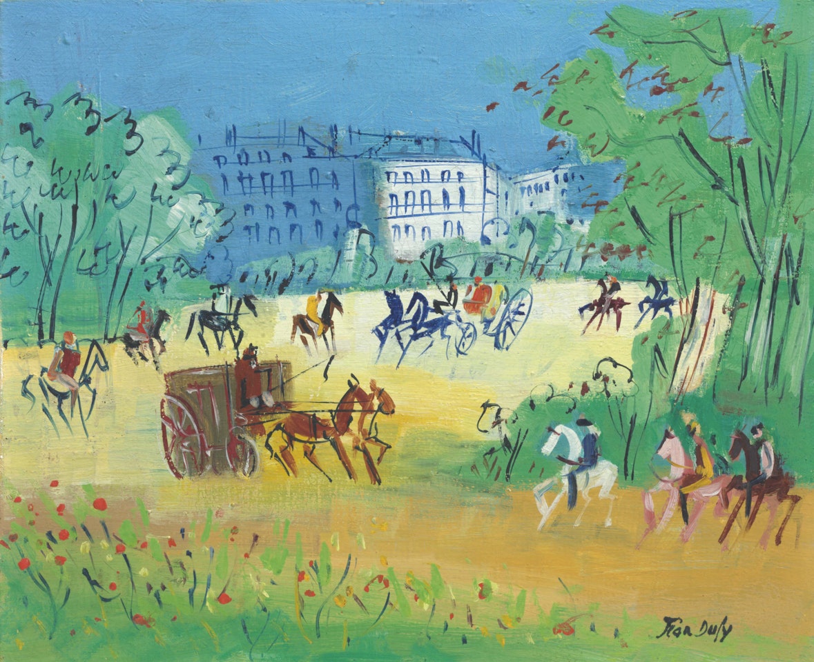 Calèches et cavaliers by Jean Dufy