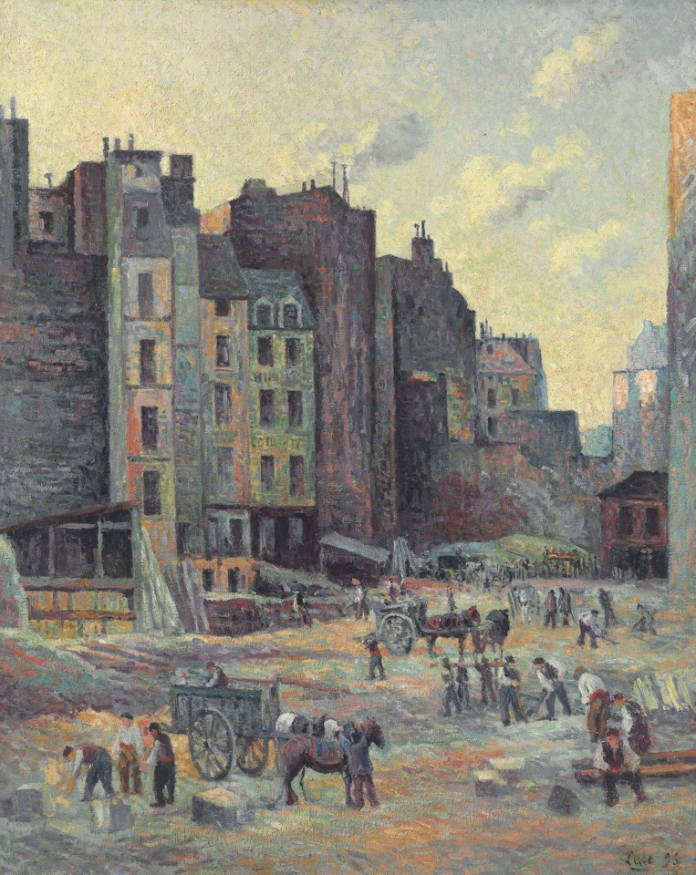 Paris, démolitions by Maximilien Luce