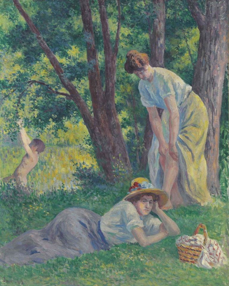 La Baignade by Maximilien Luce
