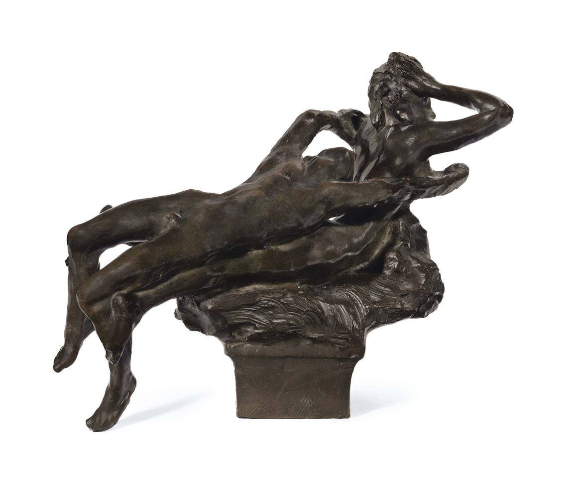 Fugit amor, petit modèle, première version sur une base carrée by Auguste Rodin