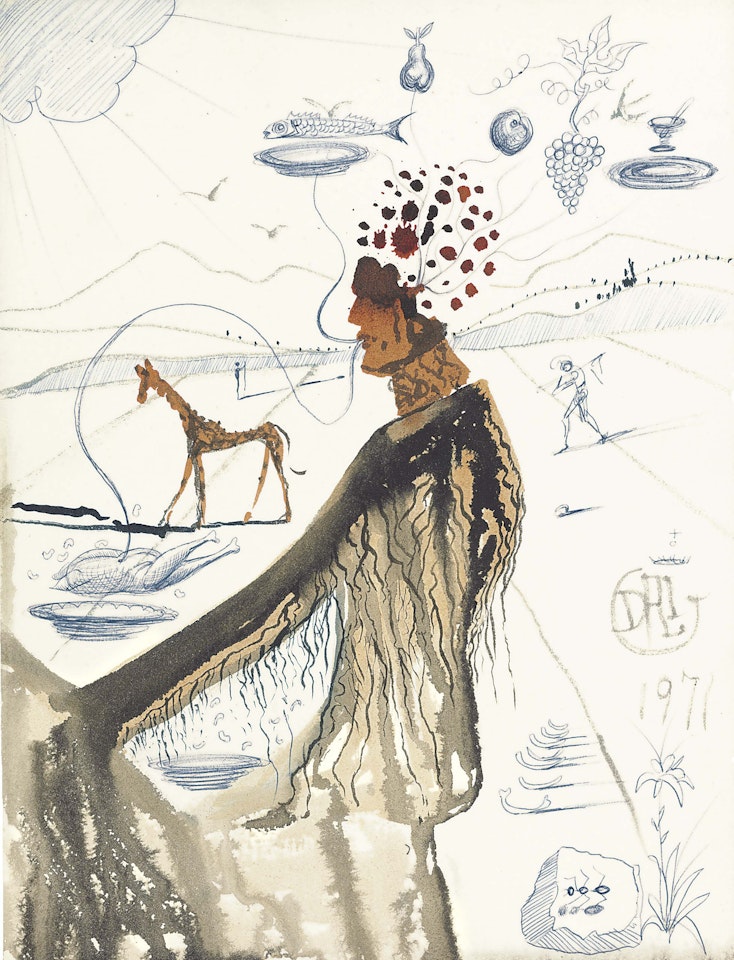 The Earth Goddess ou Le Restaurateur by Salvador Dali