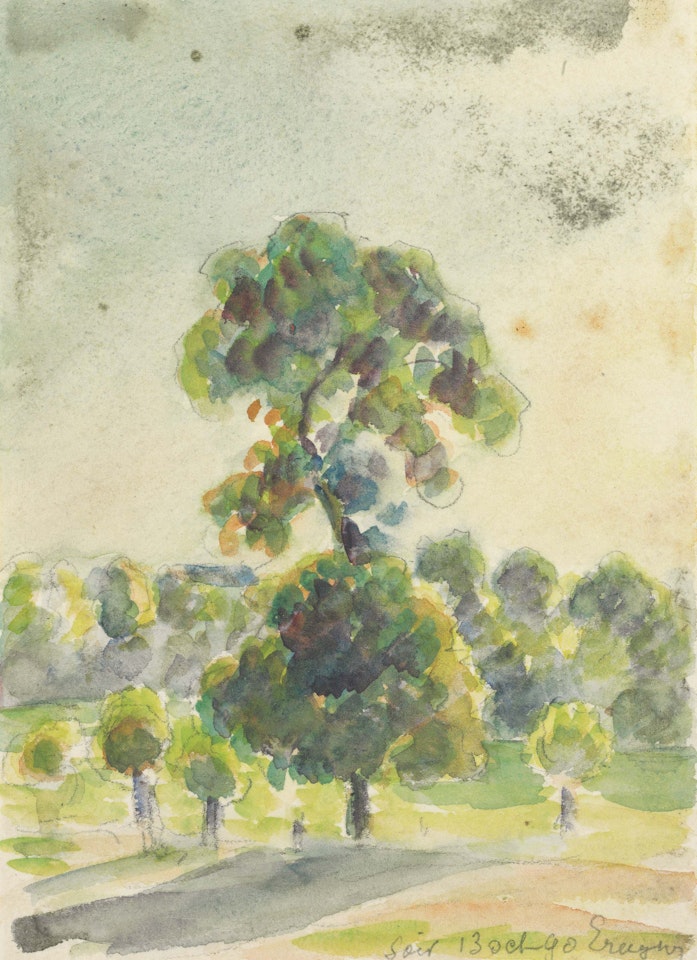 Eragny, le soir by Camille Pissarro