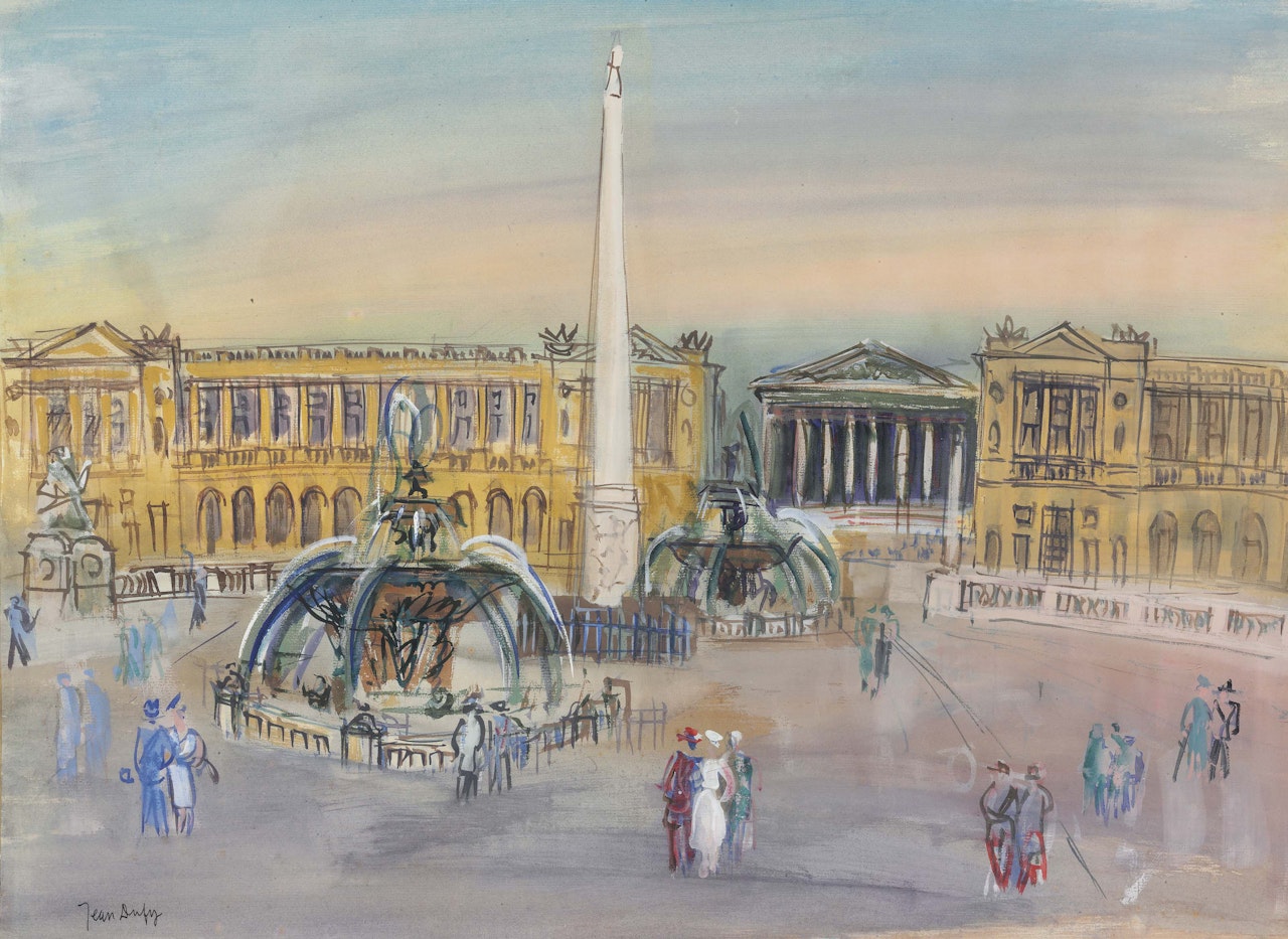 Place de la Concorde by Jean Dufy