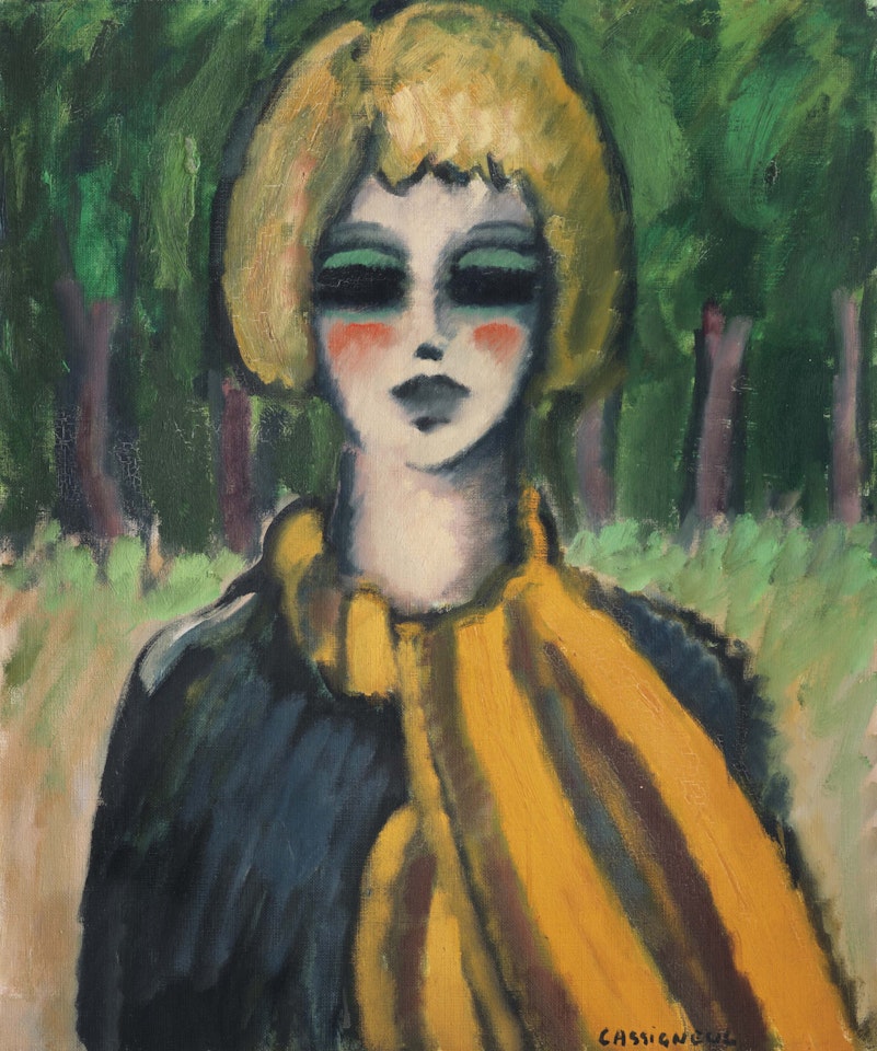 L'echarpe orange by Jean-Pierre Cassigneul