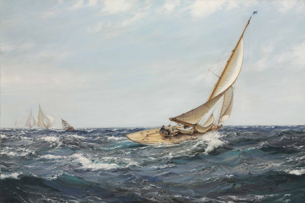 The Sapphire' by Montague Dawson