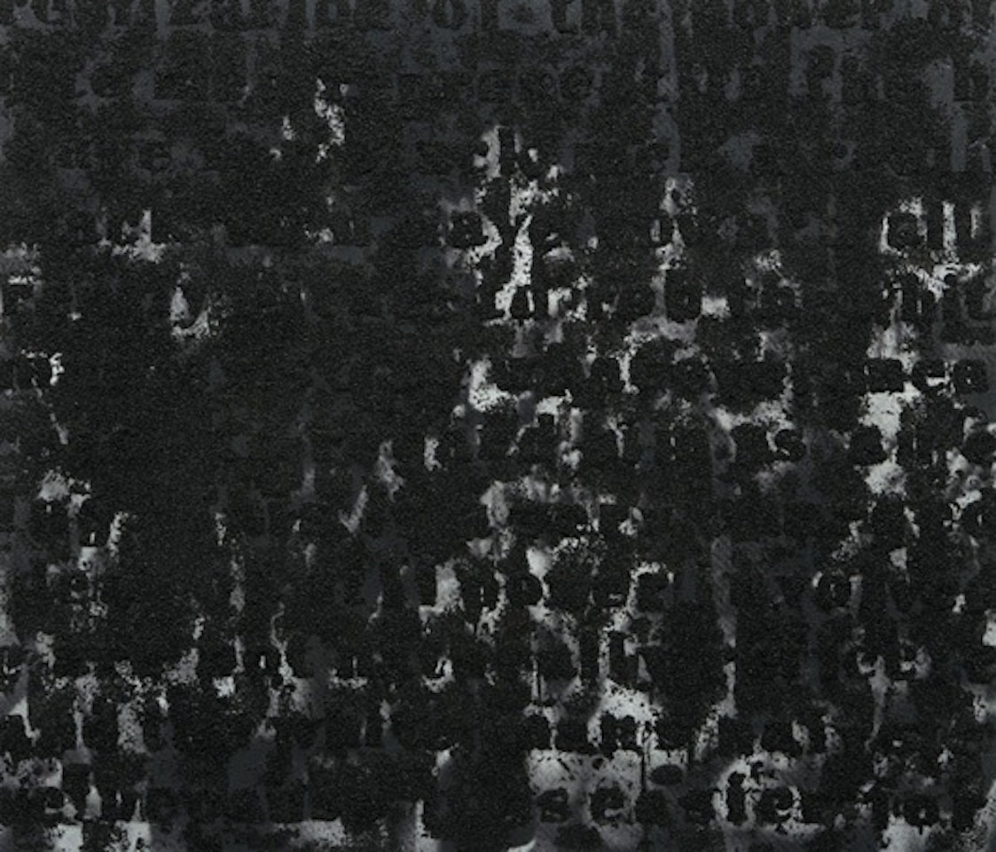 Untitled no. 2, hands/stranger in the village by Glenn Ligon