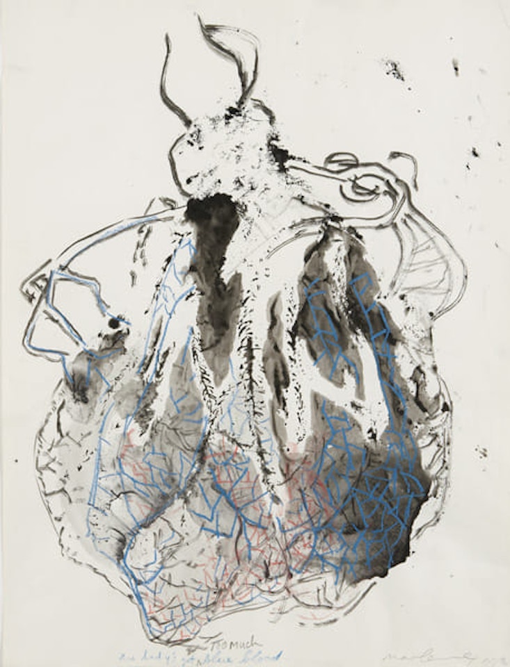 Lady's got too much blue blood by Marlene Dumas