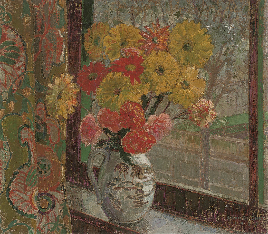 Vase de fleurs by Leon de Smet
