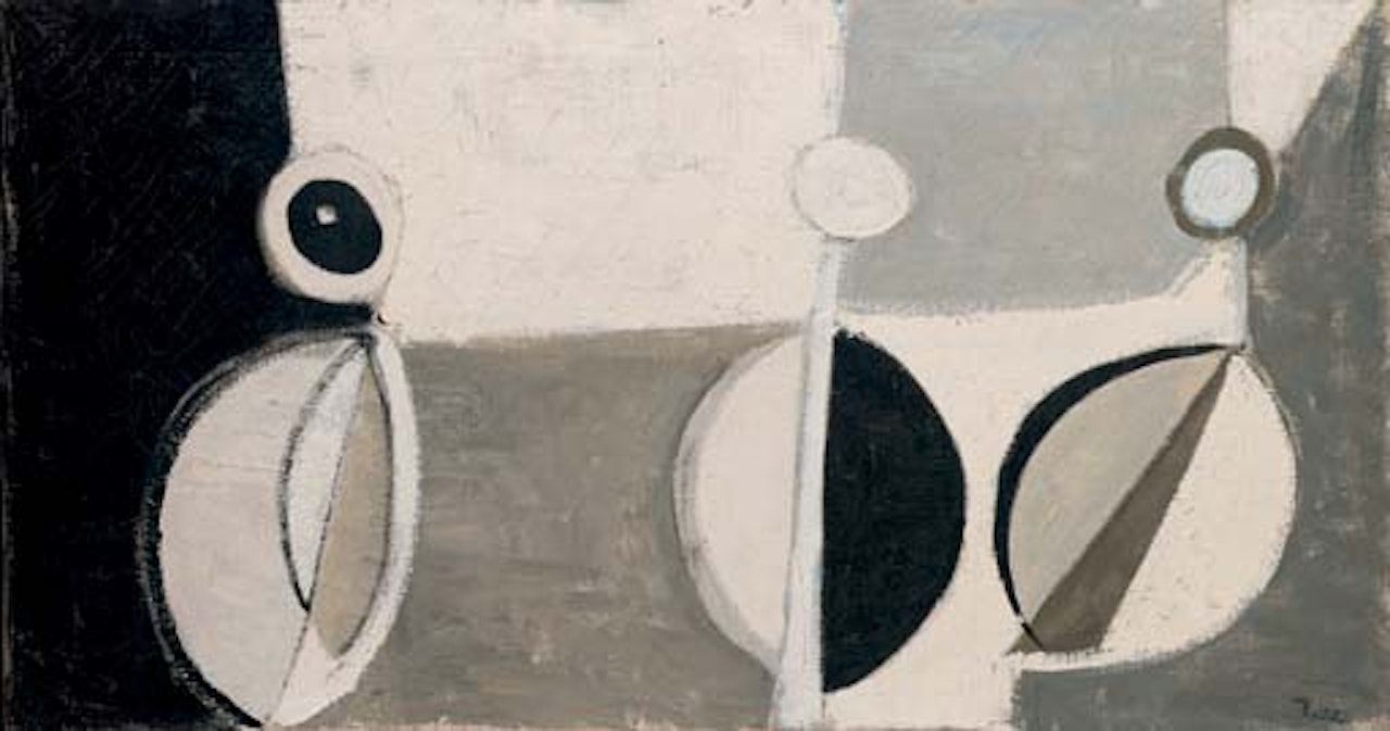 Grey and white seascape by Terry Frost