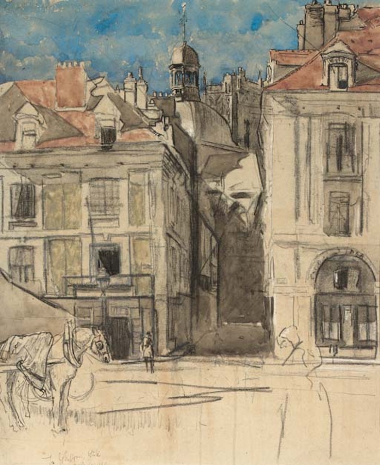 La Rue Notre Dame and the Quai Duquesne by Walter Richard Sickert