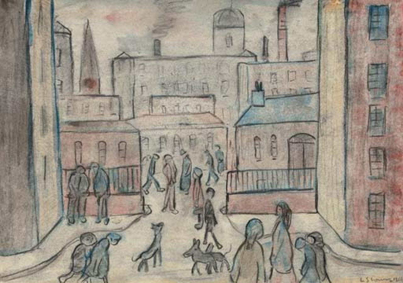 Mill scene by Laurence Stephen Lowry