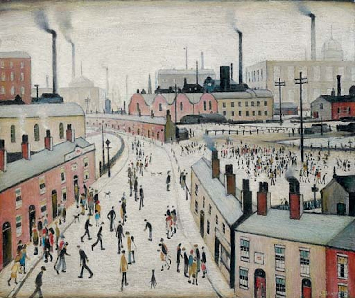 Factories, Lancashire by Laurence Stephen Lowry
