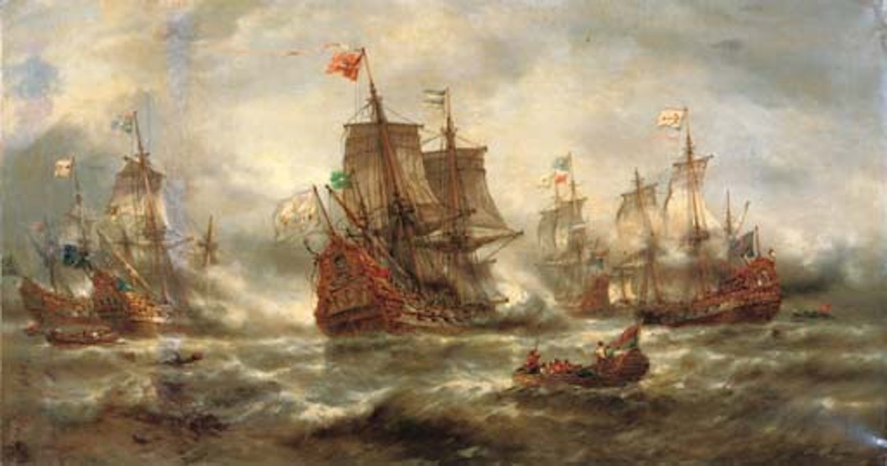 The raging battle by François Etienne Musin