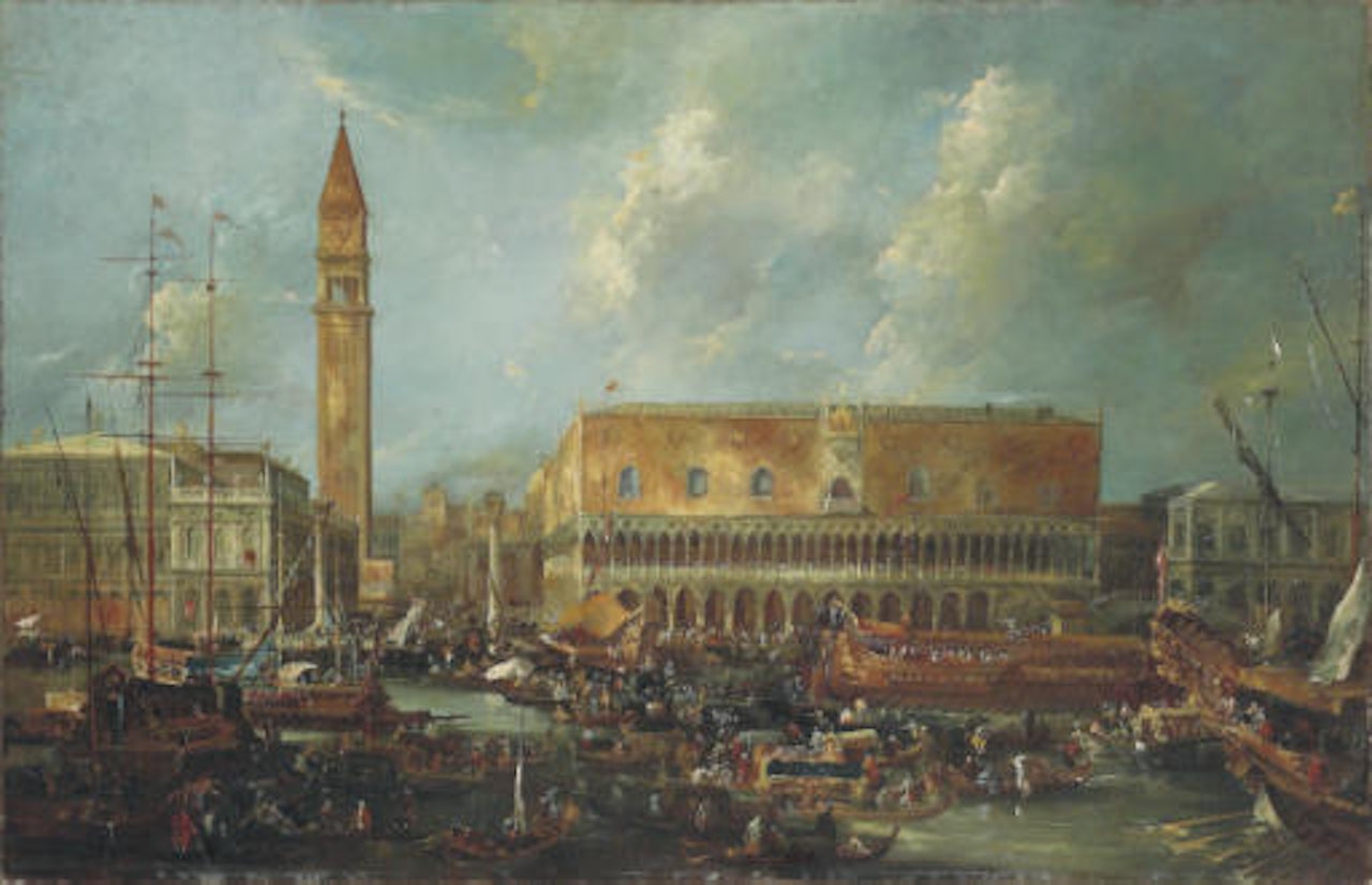 Ascension Day at the Molo, from the Bacino di San Marco by Francesco Guardi