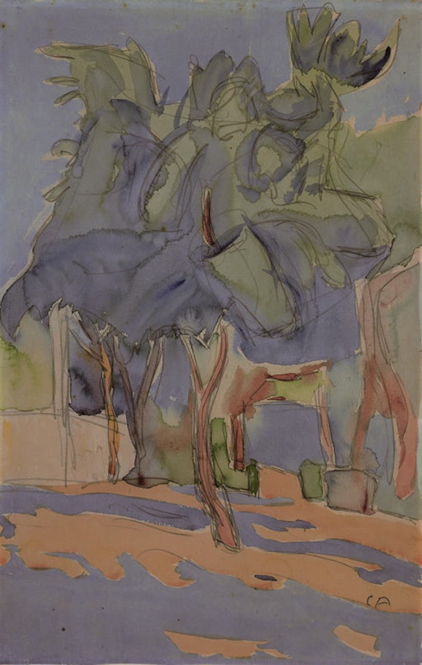Garten auf der Oschwand - Garden on the Oschwand by Cuno Amiet