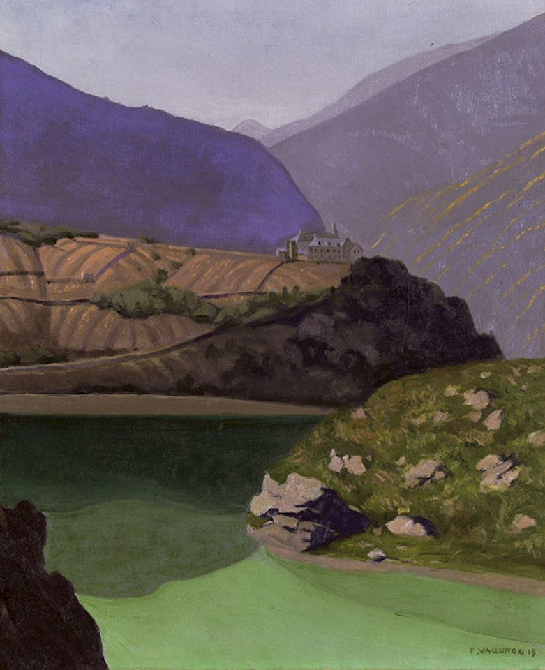Lac de Geronde a Sierre by Félix Vallotton