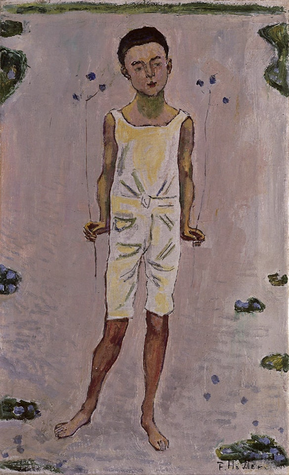 Bezauberter Knabe - Spellbound boy by Ferdinand Hodler