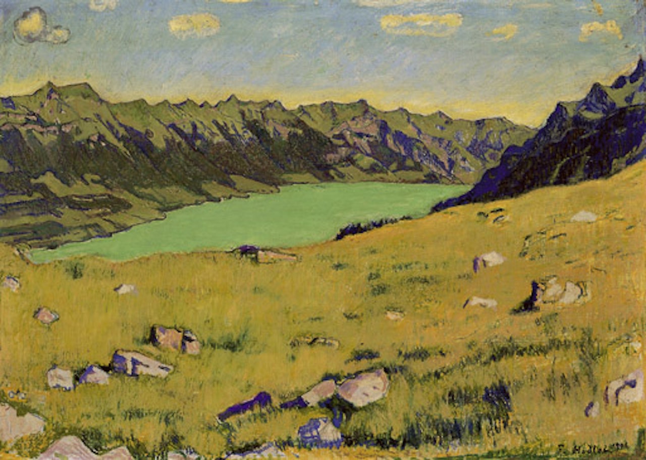 Der Brienzersee von Breitlauenen aus by Ferdinand Hodler