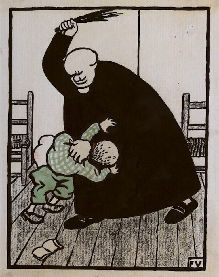 Study for 'Tu finiras par le savoir ton catechisme' by Félix Vallotton