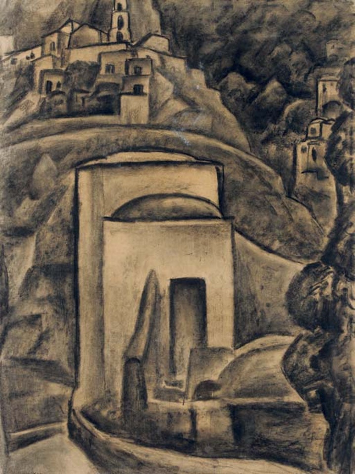 Mountain top Positano, Italy by Leo Gestel