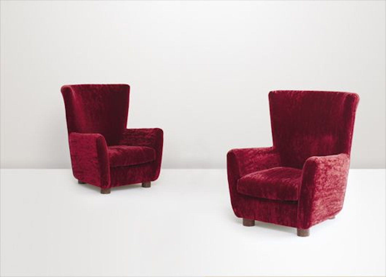 Rare pair of Relax armchairs by Jean Royere