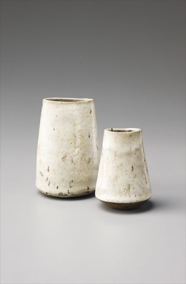 Two tapering vases by Lucie Rie