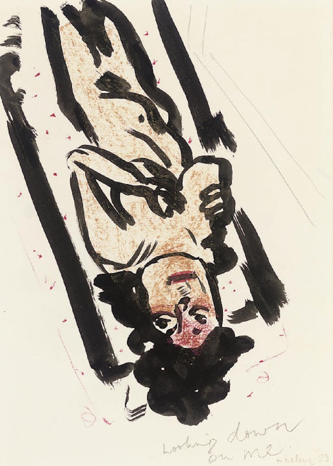 Looking Down on Me by Marlene Dumas