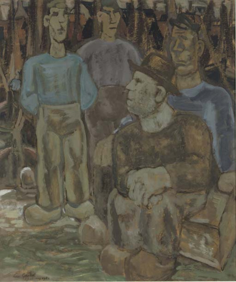 Fishermen, Spakenburg by Leo Gestel