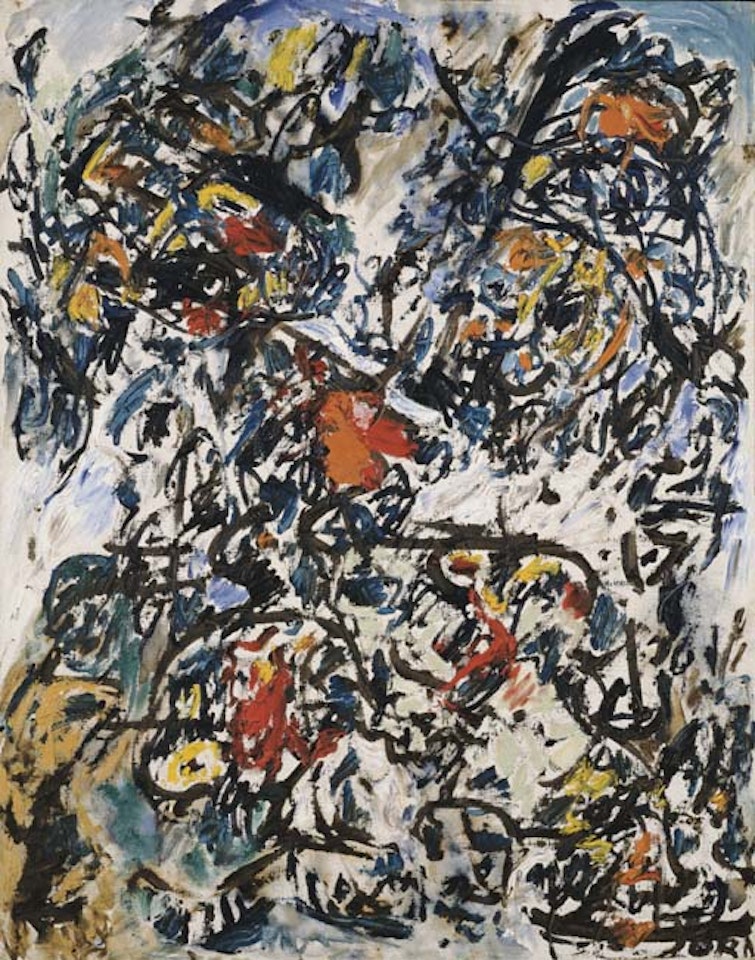 Advanced anti-geometric space by Asger Jorn