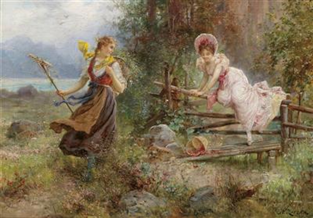 The Berry Pickers by Hans Zatzka