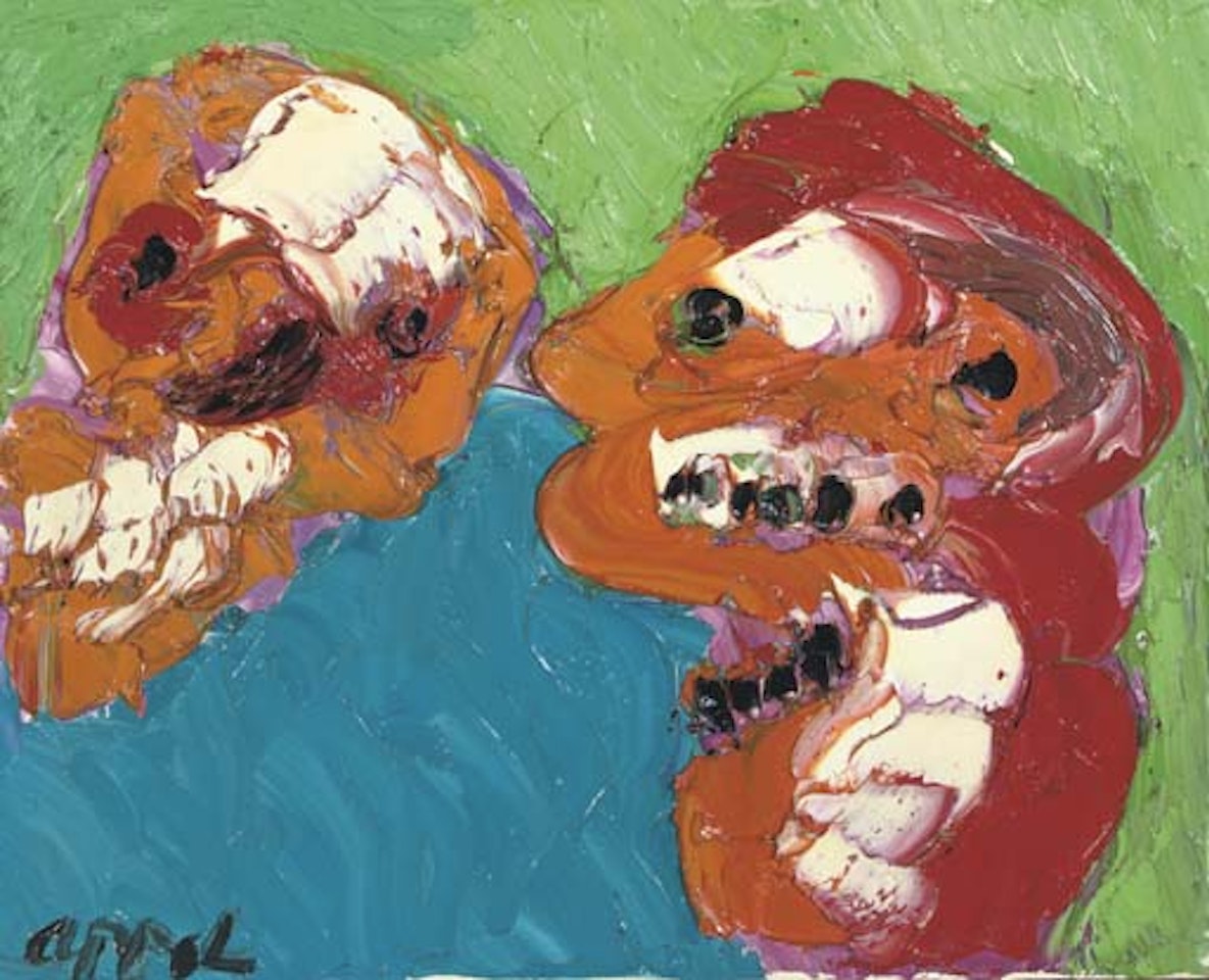 Encounter with the moon by Karel Appel