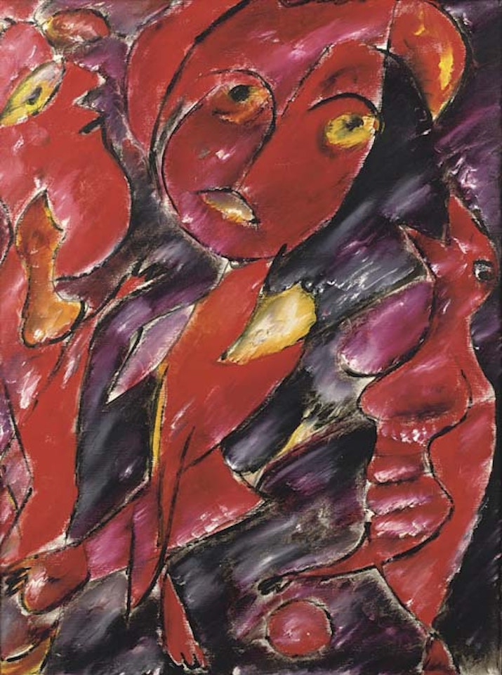 Red family by Carl-Henning Pedersen