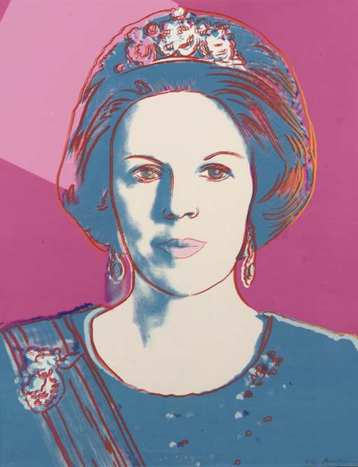 Queen Beatrix of the Netherlands, from Reigning queens by Andy Warhol