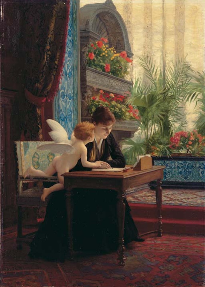 La Lettre d"amour (The love letter) by Jean Léon Gérome