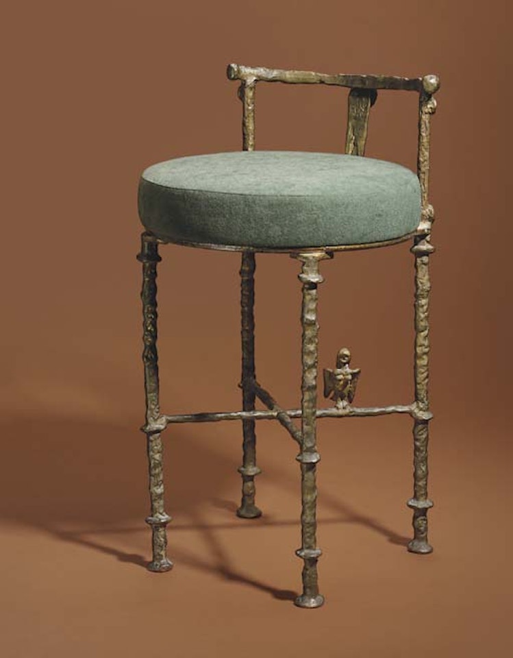 Tabouret de coiffeuse a l'harpie by Diego Giacometti