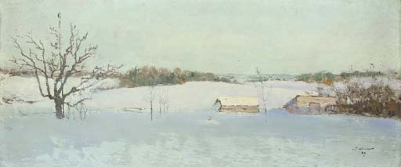 Winter landscape, Minsk by Ivan Pavlovitch Pochitonov