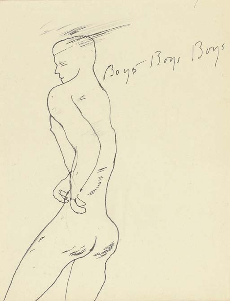 Boys boys boys by David Hockney